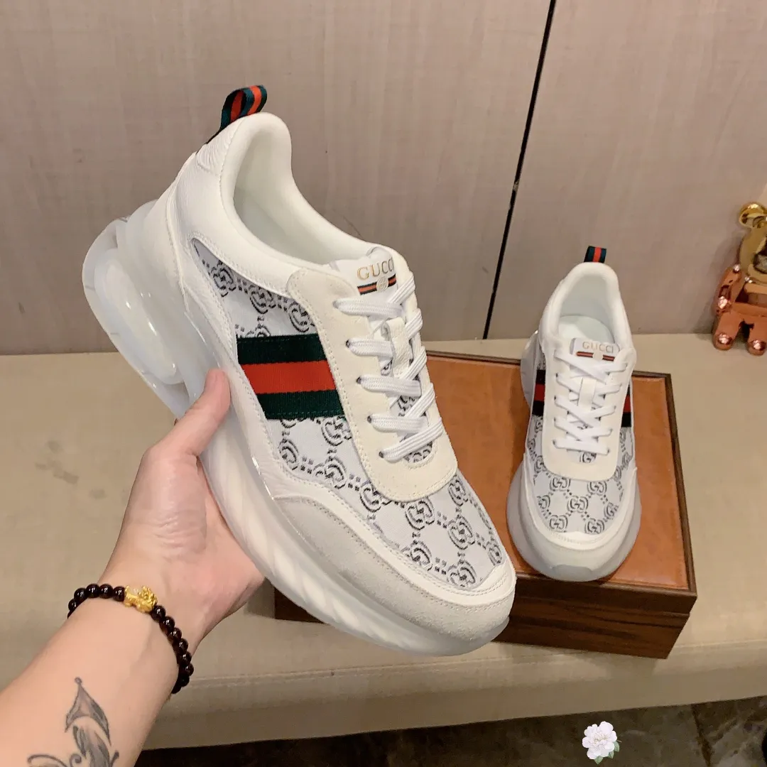 Men's men's shoes💰460💰💰🎩🎩[Lightning][Lightning] "Gucci*" The latest • popular casual shoes, top brand [seduce] luxury ~ purchasing agency, top ~ quality. [Strong] The upper is made of imported breathable cowhide with material ➕ breathable sheepskin feet (•) and fine workmanship. The original stylish and stylish soft rubber wear-resistant and non-slip outsole is light and comfortable on the feet. The real thing looks better when taken in real life. 013: code: 38-44, 4️⃣ colors